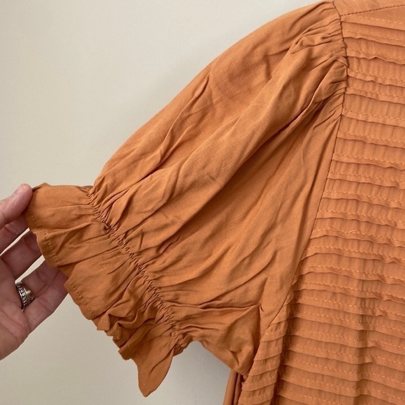 NWT Mustard Dress with Pockets, Size Large - Picture 13 of 13